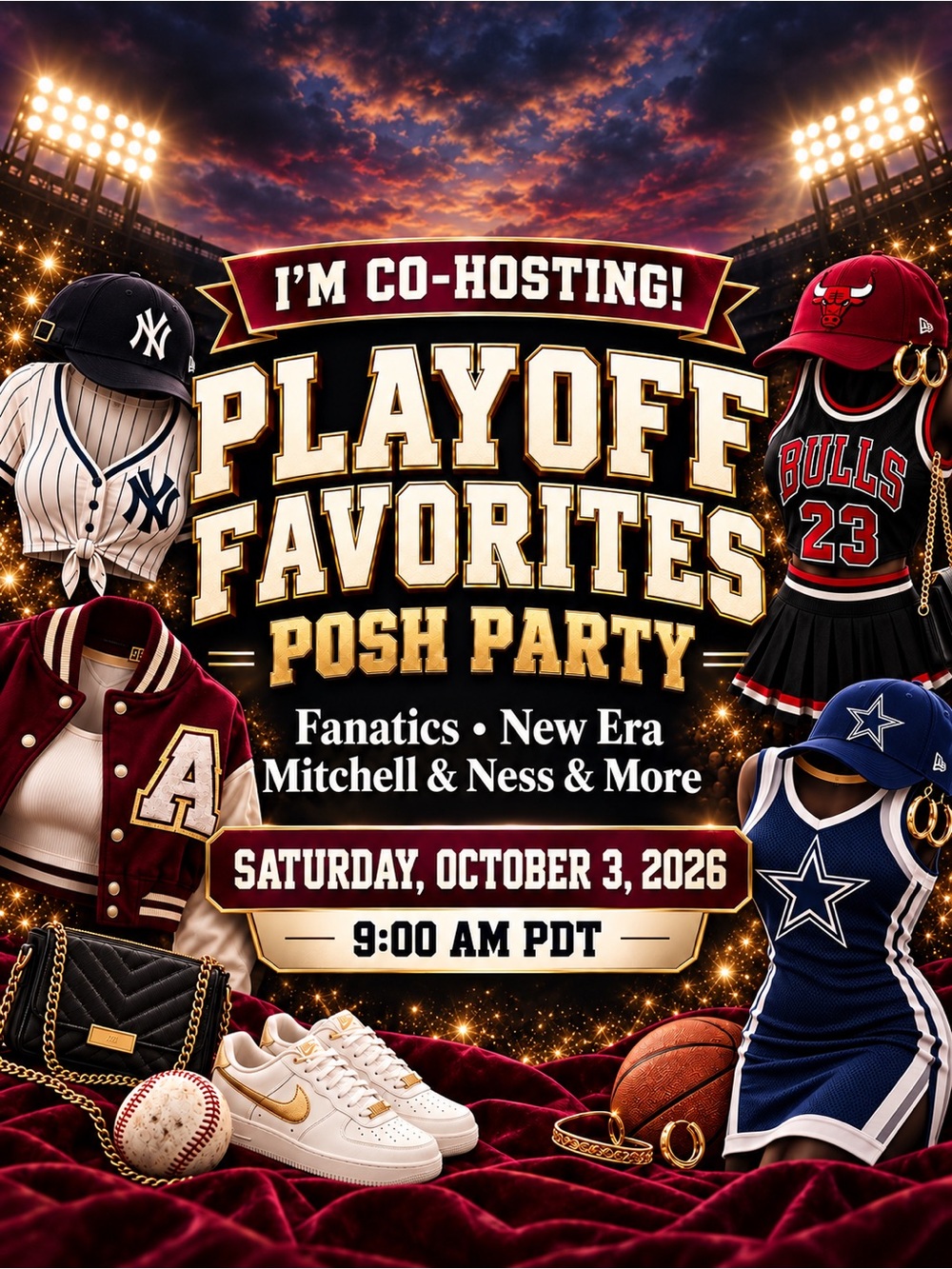 PLAYOFF FAVORITES POSH PARTY ALERT!!!